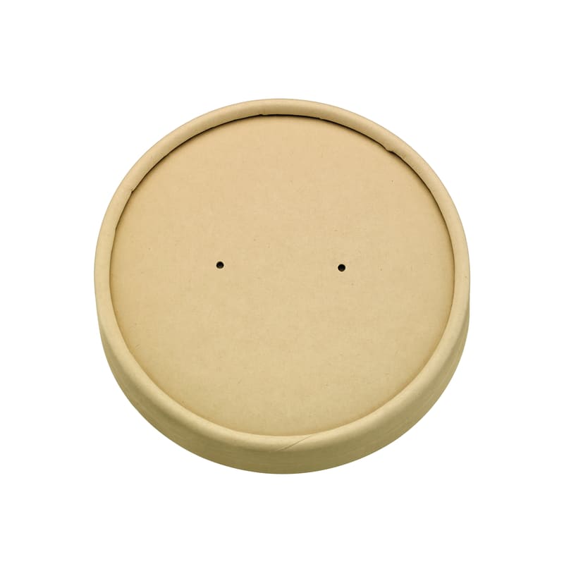 PacknWood 210LSOUP156K Vented Kraft Paper Lid for 210PC range 16/32oz