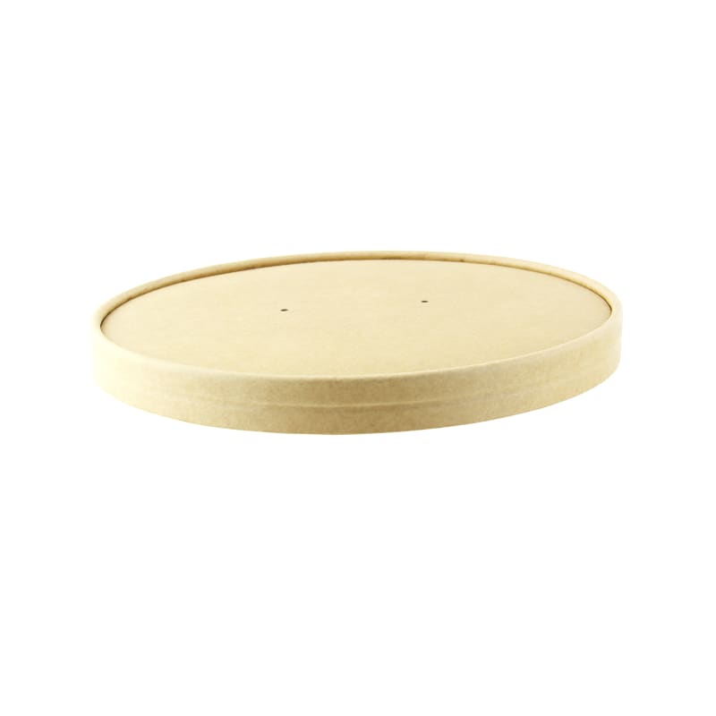 PacknWood 210LSOUP185BP Bamboo fiber paper lid