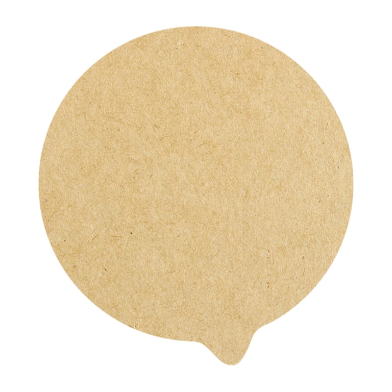 PacknWood 210OPCO204 Die Cut Kraft Lid