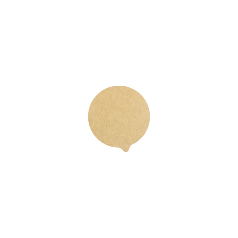 PacknWood 210OPCO66 Die Cut Kraft Lid