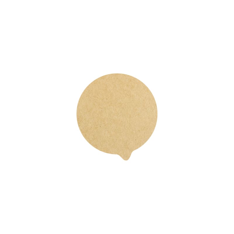 PacknWood 210OPCO88 Die Cut Kraft Lid