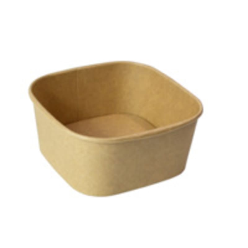 PacknWood 210PCAR650PPK Square Kraft Meal Box