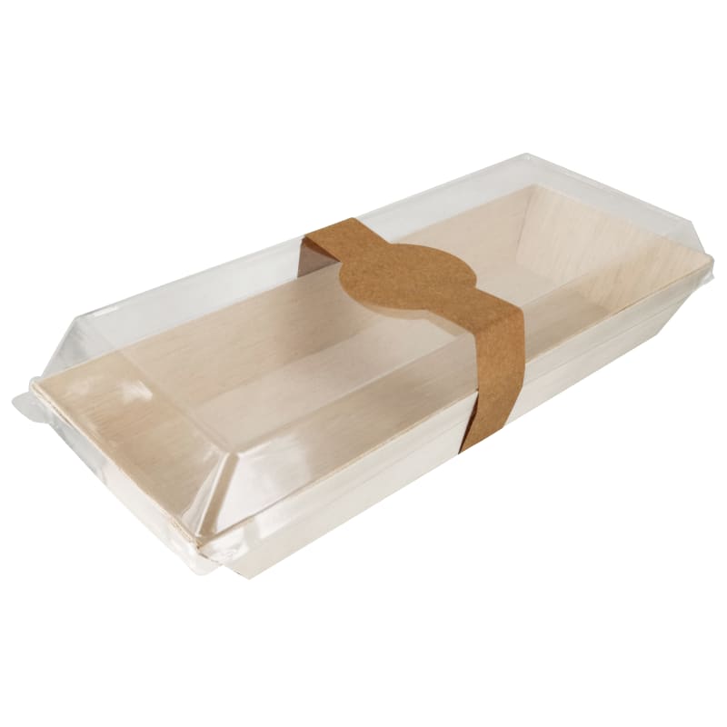 PacknWood 210SAMBQ215 Rectangular "Samurai" Wooden Tray