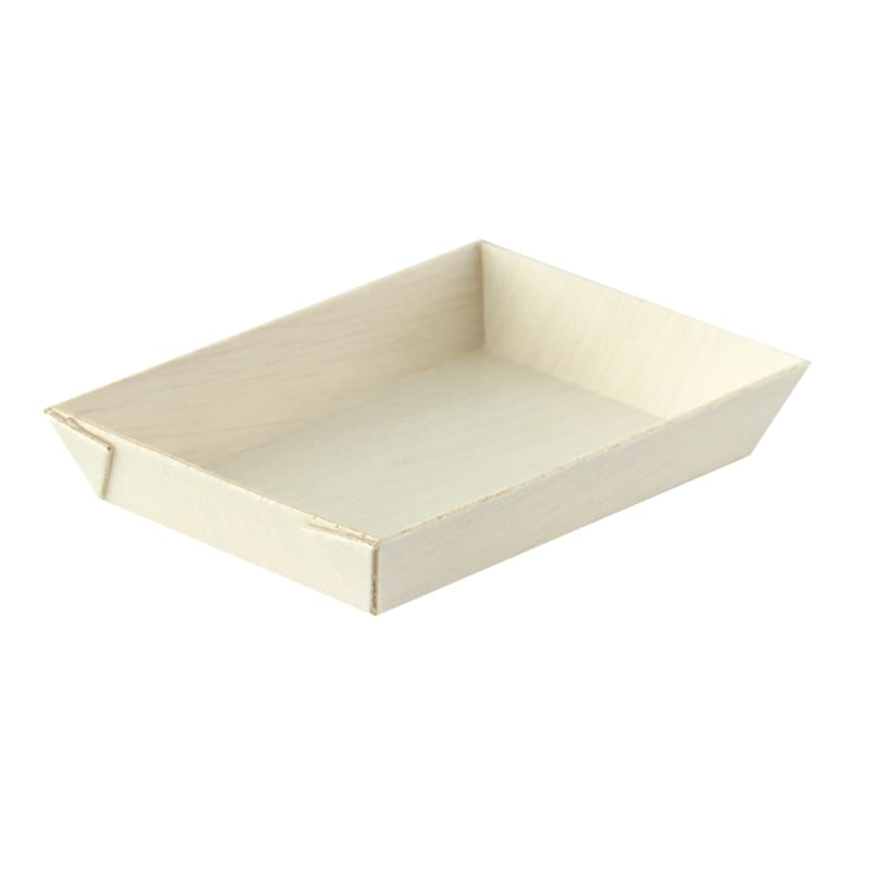 PacknWood 210SAMBQ685 Mini Rectangular "Samurai" Wooden Tray