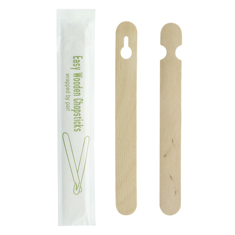 PacknWood 210STIX16 Easy Wooden Chopsticks Wrapped by Pair