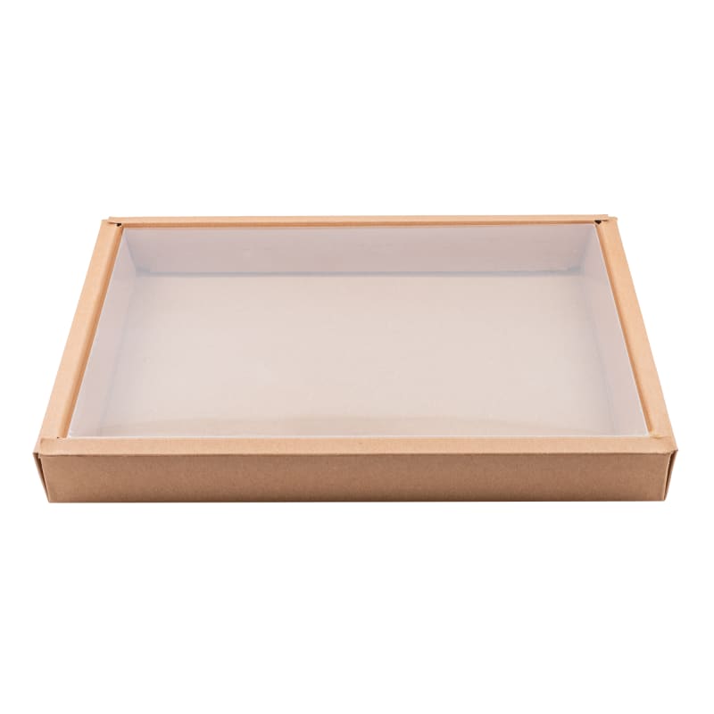 PacknWood 210STRAY3122 Kraft combo set box with clear lid