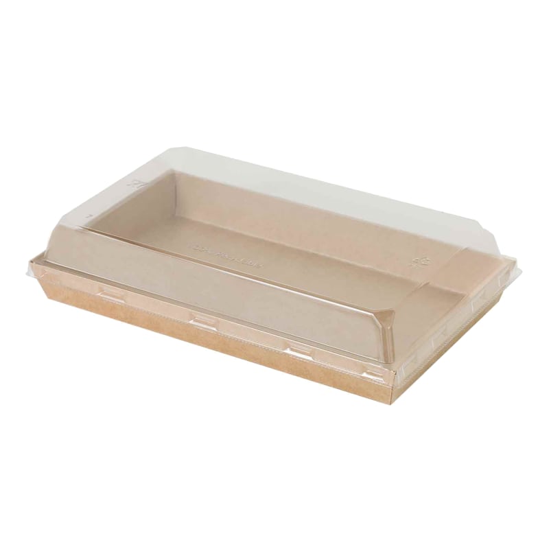 PacknWood 210SUPAP220K Sushi box in kraft with PET lid