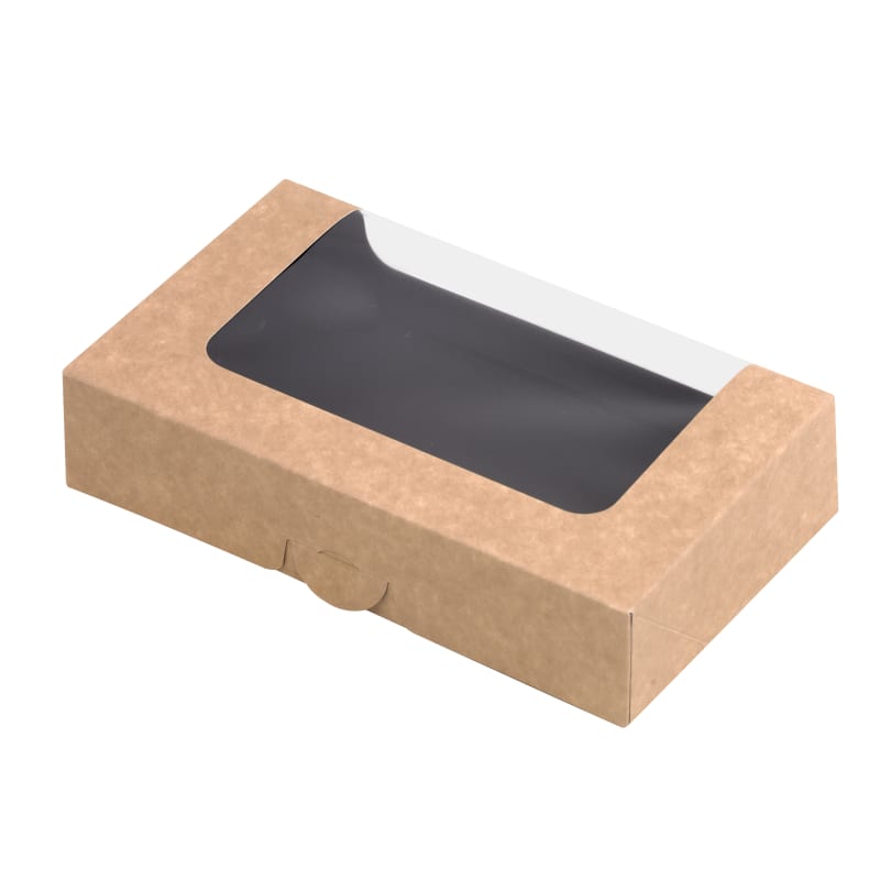PacknWood 210SUWINA01 Kraft Sushi Box With Window 12/14pcs