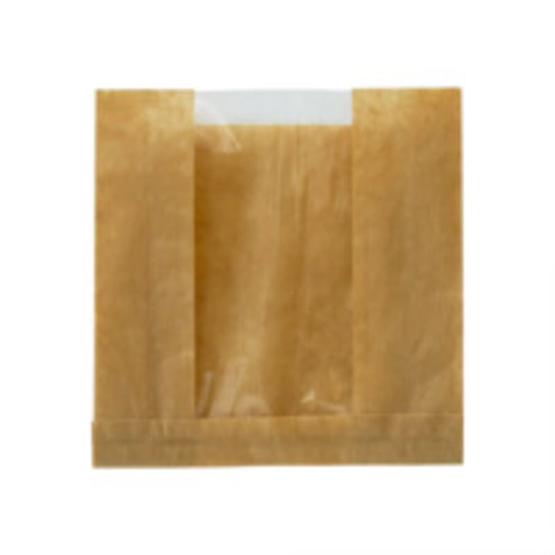 PacknWood 210SVIS1717 Brown Kraft Bag with Window