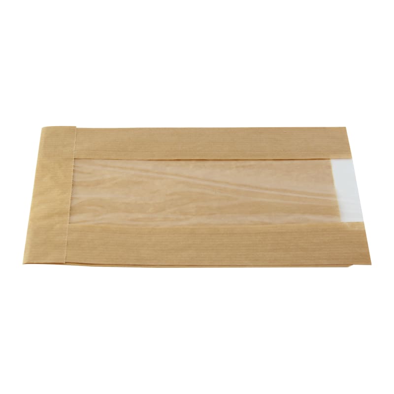 PacknWood 210SVIS2214 Brown Kraft Bag with Window