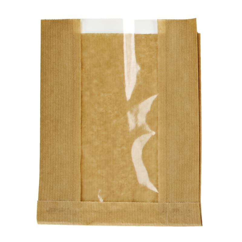 PacknWood 210SVIS2818 Brown Kraft Bag with Window
