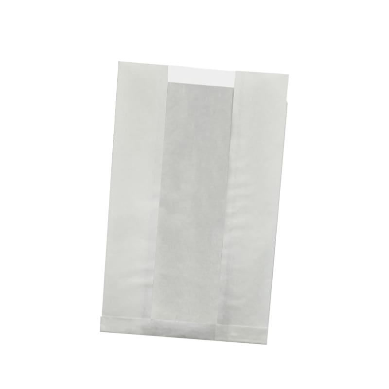 PacknWood 210SVISW2818G White Kraft Bag with Window Greaseproof