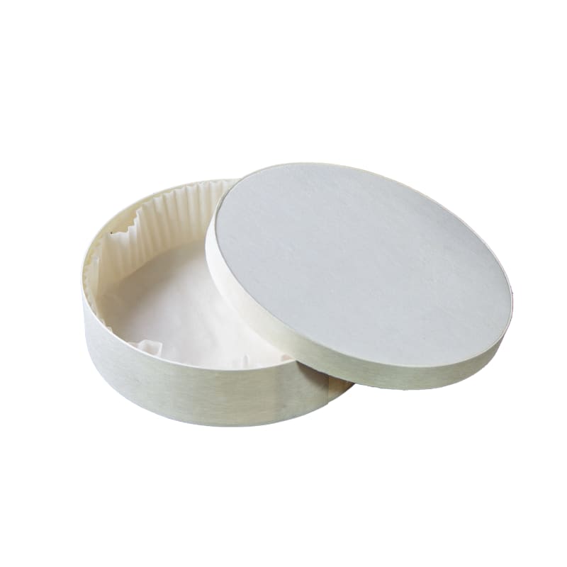 PacknWood 210WBOX600 Round Wooden Box With Greaseproof Paper For Oven Baking