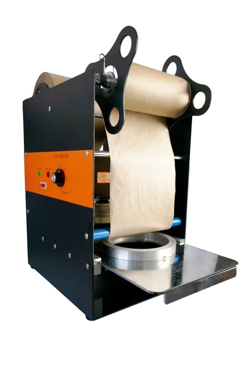 PacknWood 294SCEL155MUS Manual rectangular sealing machine for dia 143/147/151mm
