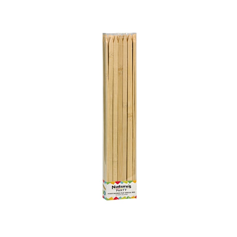 PacknWood 8NPBBFL30 Flat bamboo BBQ skewer