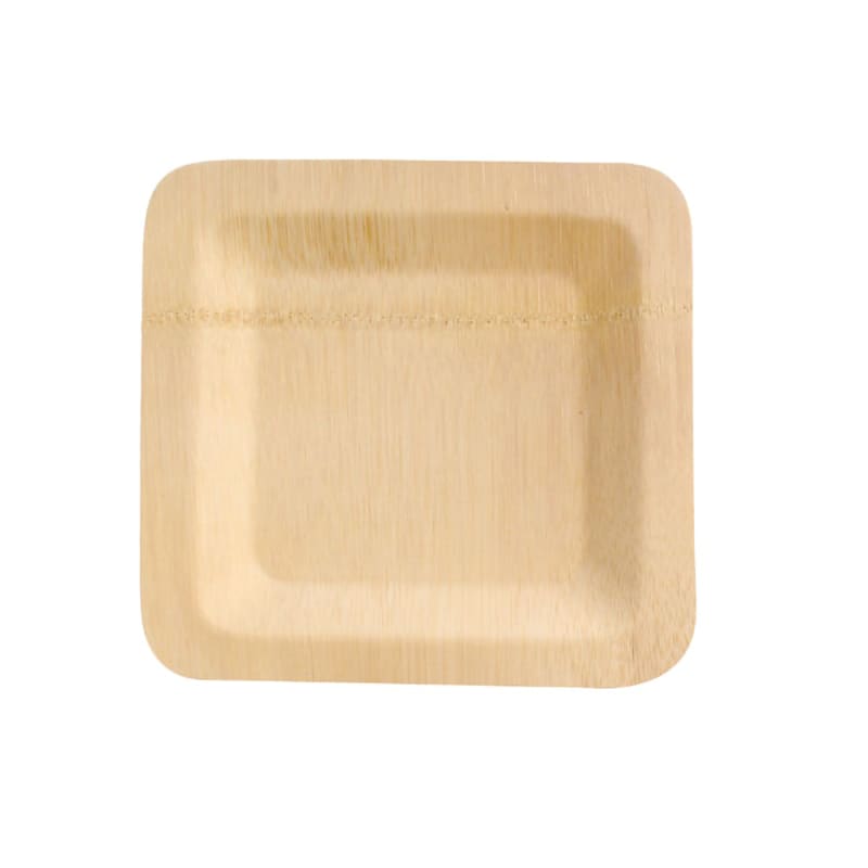 PacknWood 8NPBVNER8SQ Bamboo Veneer Square Plate