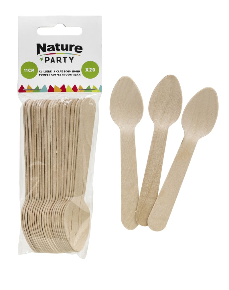 PacknWood 8NPCCB11E Wooden teaspoon