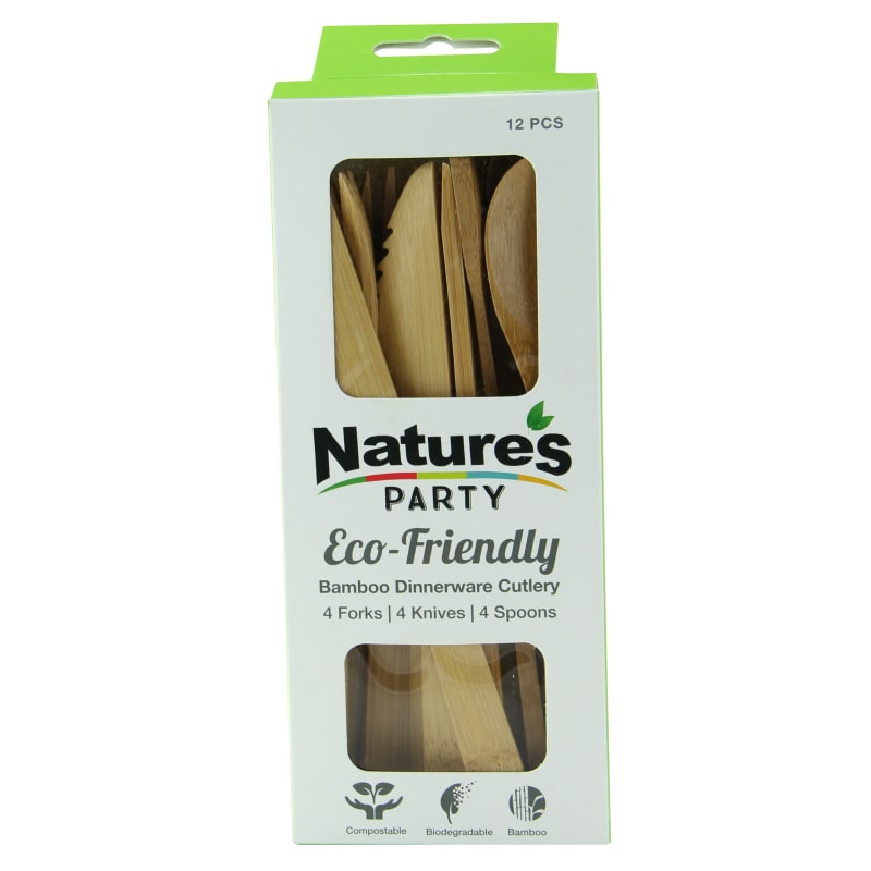PacknWood 8NPCVBAK121B BAMBI Bamboo Cutlery Kit