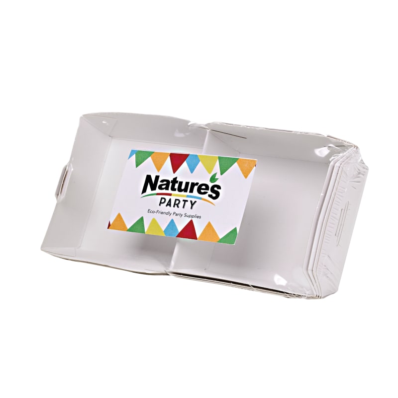 PacknWood 8NPEATBURG80 Mini white cardboard burger box