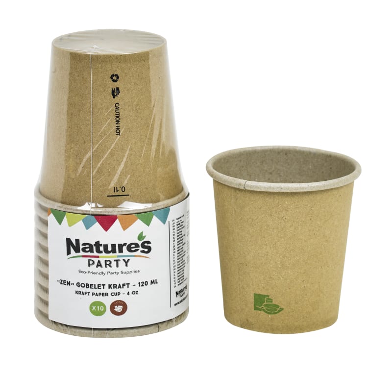 PacknWood 8NPGCZEN4 Zen kraft/brown paper cup