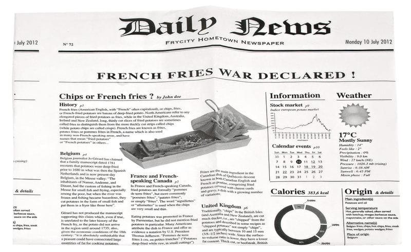 PacknWood 8NPPAPNEWS13 Greaseproof white newsprint bag open on 2 sides