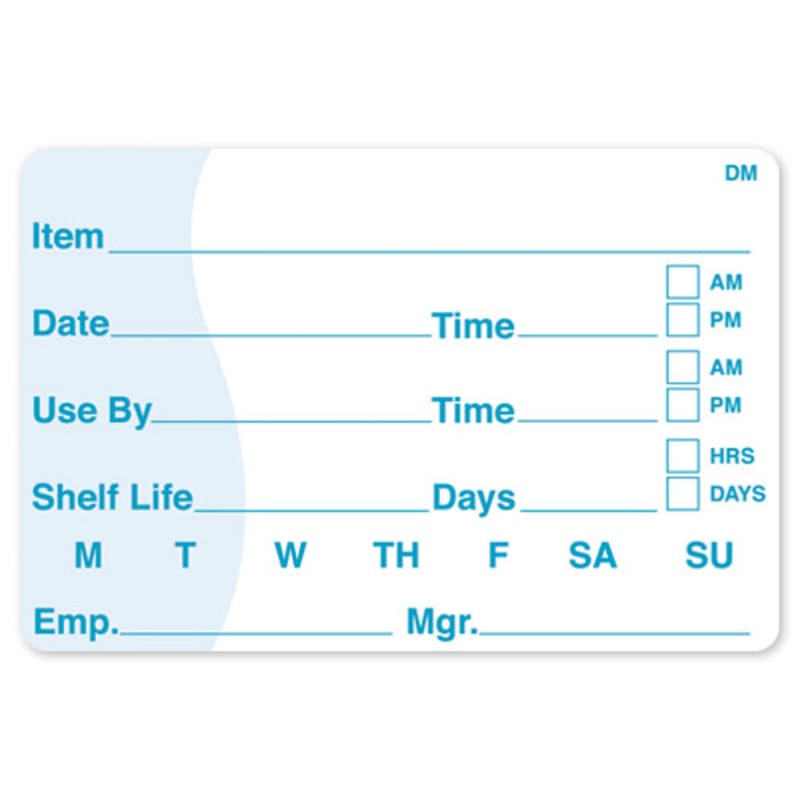 Daymark IT113390 Food Rotation Labels 2" x 3"