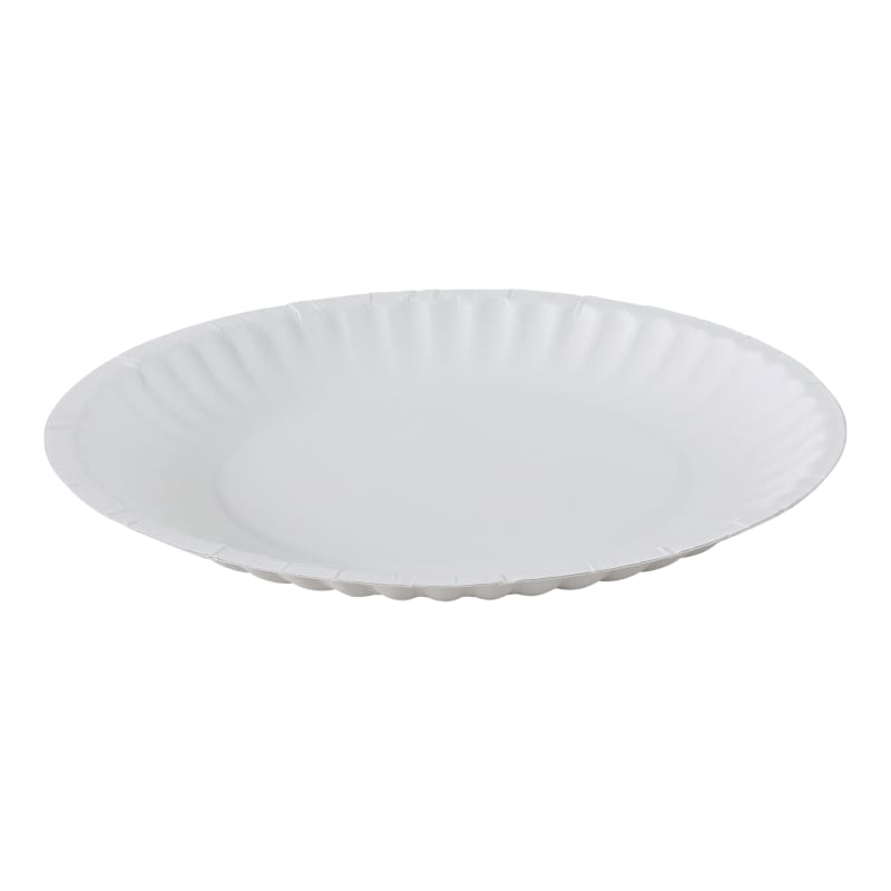 Empress E30200 00064 Uncoated Paper Plate 6" White