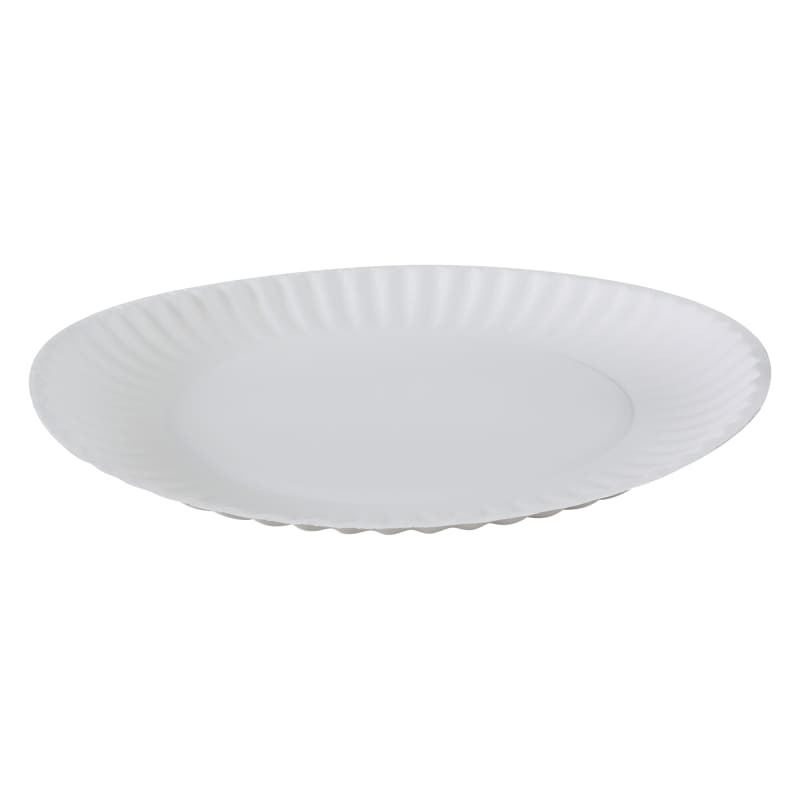 Empress E30400 00066 Uncoated Paper Plate 9" White