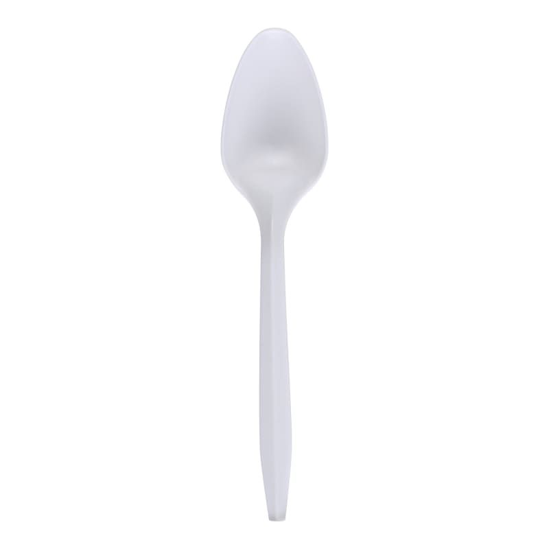 Empress E178002 Medium Weight Teaspoon Polypropylene White Wrapped Dense Pack