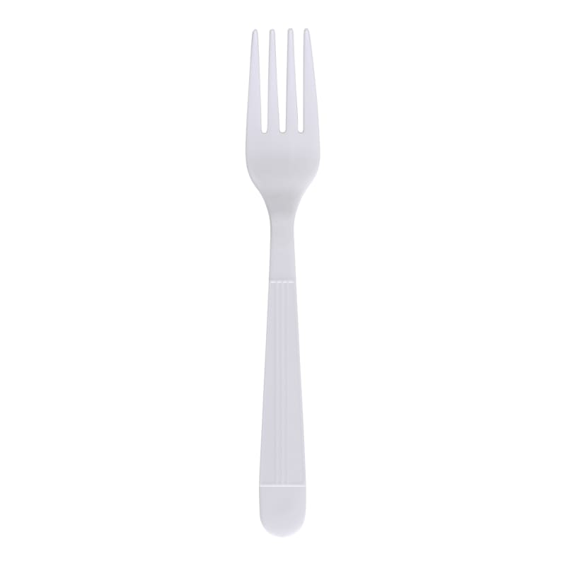 Empress E177001 Heavy Weight Fork Polypropylene White Dense Pack