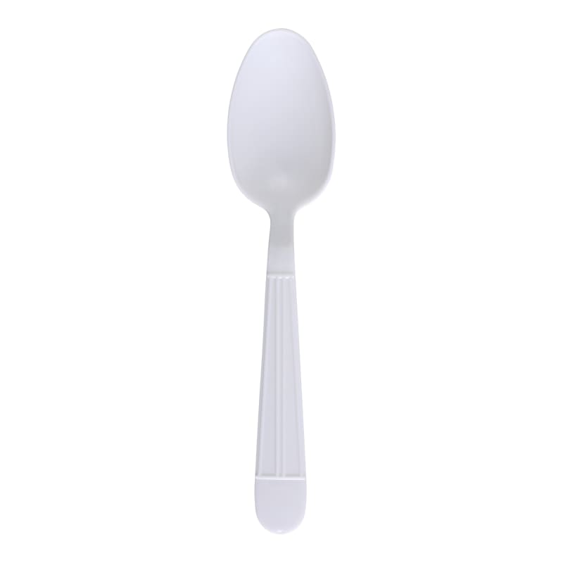 Empress E177002 Heavy Weight Teaspoon Polypropylene White Dense Pack