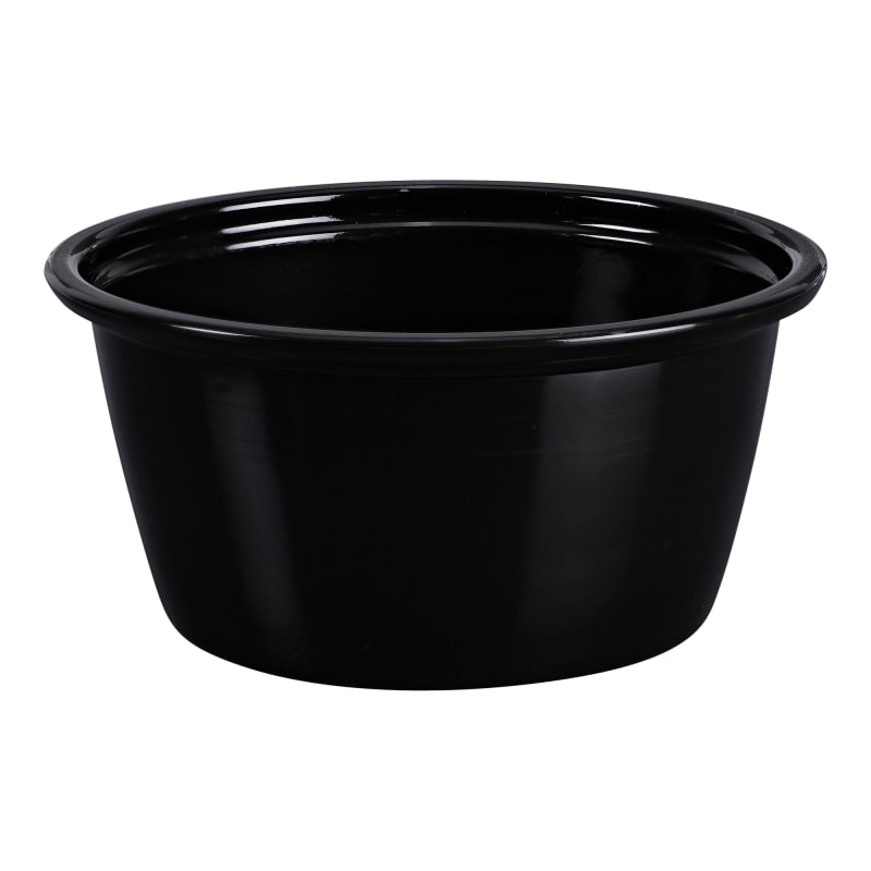 Empress EPC200B Plastic Portion Cup 2 oz, Black