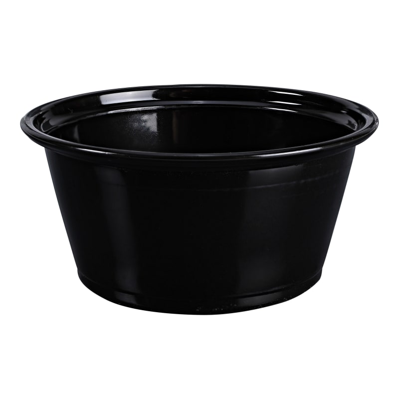 Empress EPC325B Plastic Portion Cup 3.25oz Black