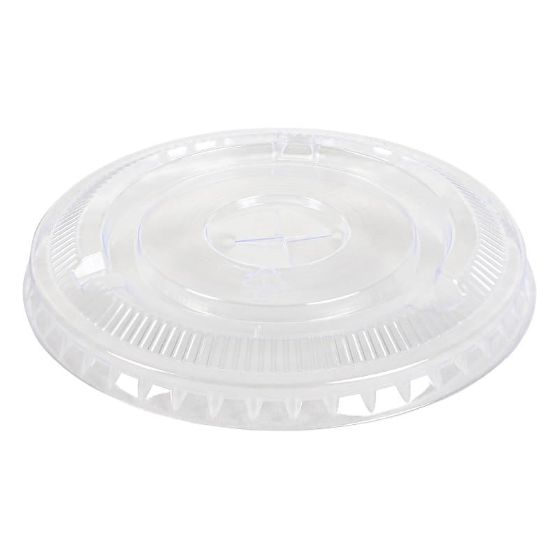 Empress EPETFL12T Flat Straw Slot Lid Fits 9 oz Squat & 12oz Tall PET Cup