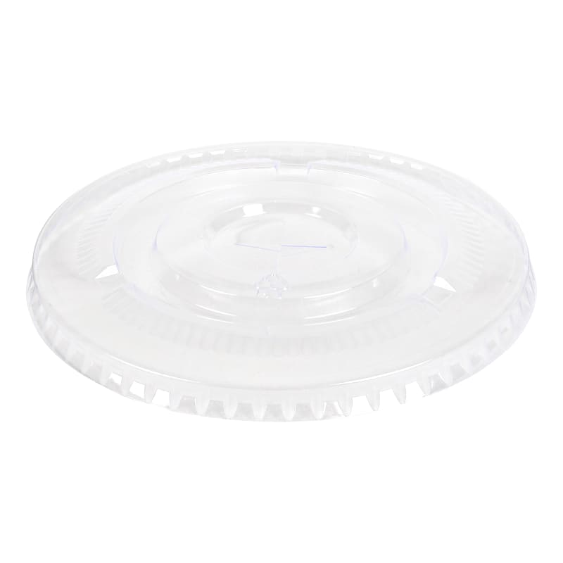 Empress EPETFL32 Flat Straw Slot Lid Fits 32oz PET Cups
