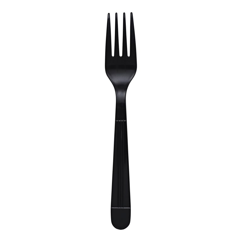 Empress E189001 Heavy Weight Fork Polypropylene Black Wrapped Dense Pack