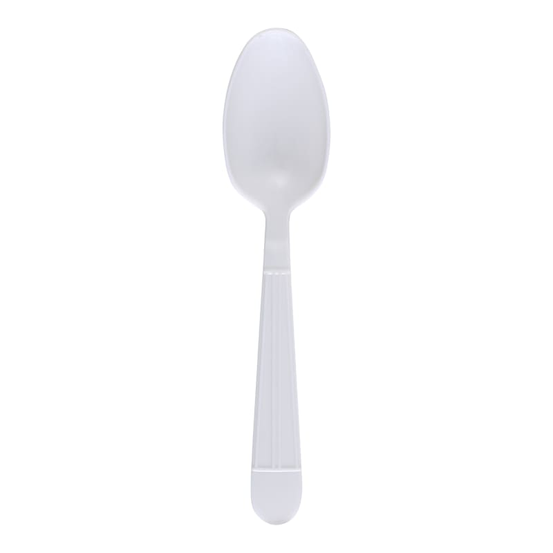 Empress E187002 Teaspoon White Wrapped Heavy Weight Polypropylene