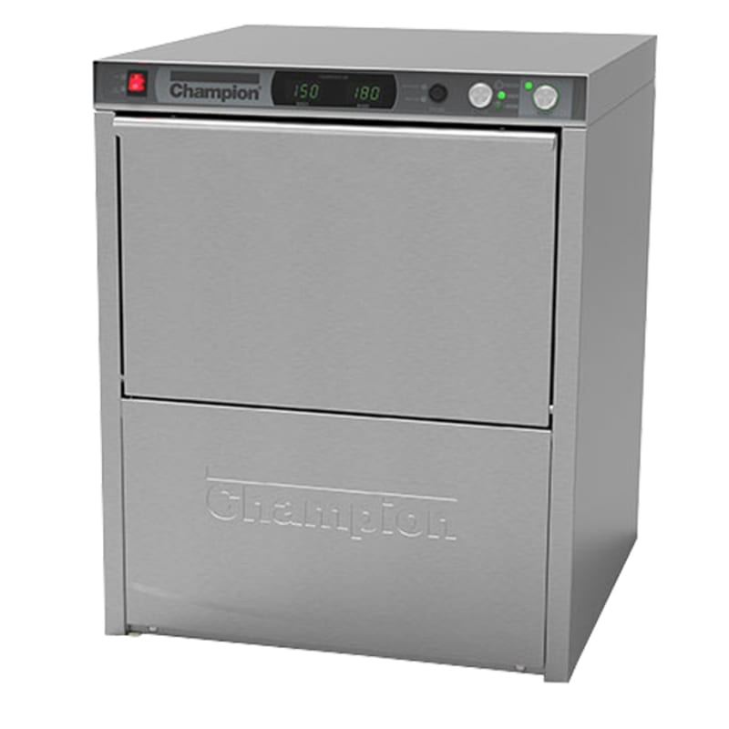 Champion UH330ADA Undercounter Dishwasher, 24" ADA Compliant, High-Temp Sanitizing, Heat Recovery & Dry Assist, ENERGY STAR®, 30 Racks/Hr