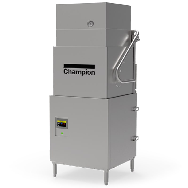 Champion DH-6000-VHR Genesis Door-Type Dishwasher, Ventless Heat Recovery, High-Temp Sanitizing, 40 Racks/Hr, ENERGY STAR®