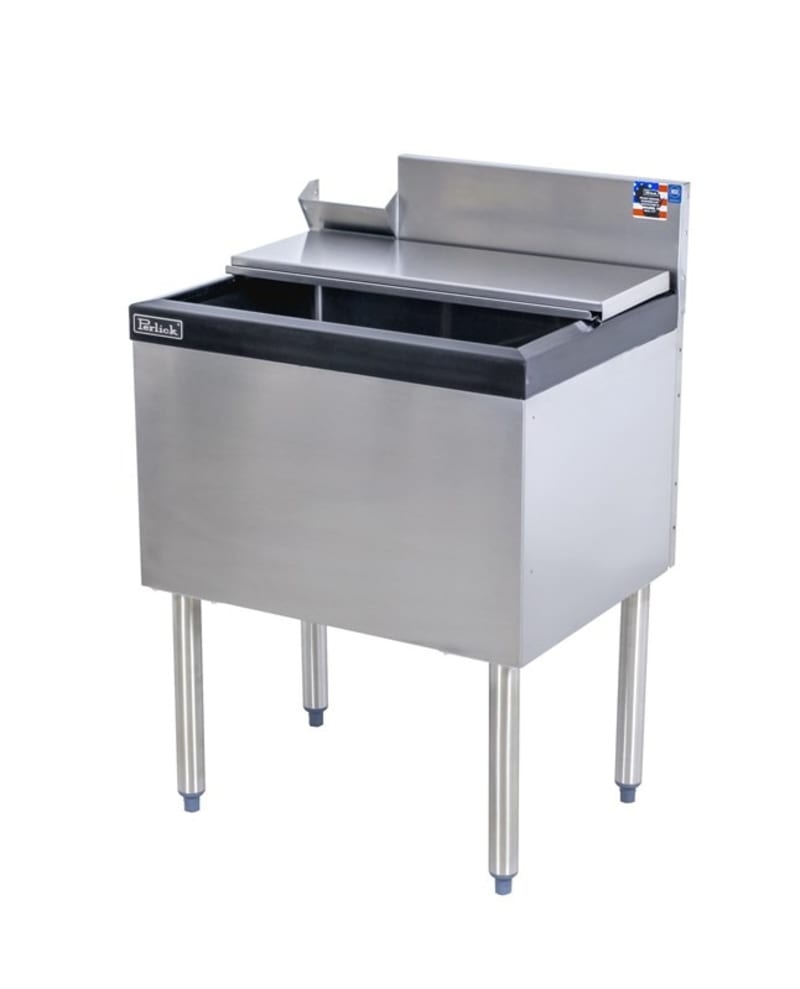 Perlick TS24IC10-STK Ice Chest 24"W, 10 Circuit Cold Plate, Standard Covers, Left Side Backsplash