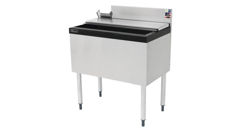 Perlick TS36IC10-STK Ice Chest, 36" W, 10 Circuit Cold Plate, Standard Covers, Left Side Backsplash