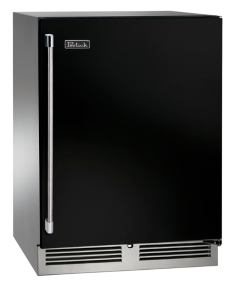 Perlick HB24RS-BS-STK ADA Series Undercounter Refrigerator, Solid Black Door, 4.8 Cu. ft. Capacity