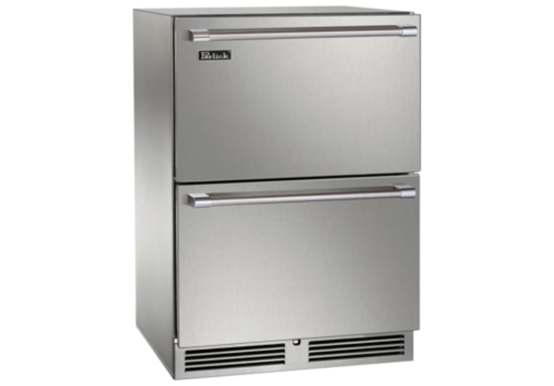 Perlick HB24RS-SD-STK ADA Series Undercounter Refrigerator, 23-7/8" W, 2 Stainless Steel Drawers