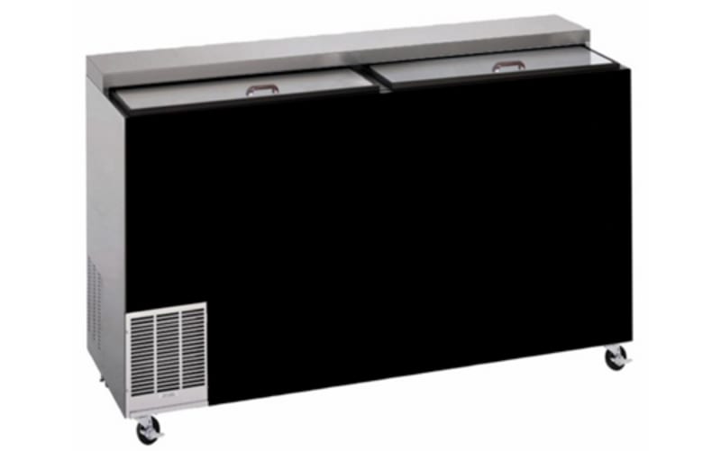 Perlick FR60RT-BS-STK Glass Froster, 60" Wide, Stainless Steel Interior, Black Vinyl Exterior