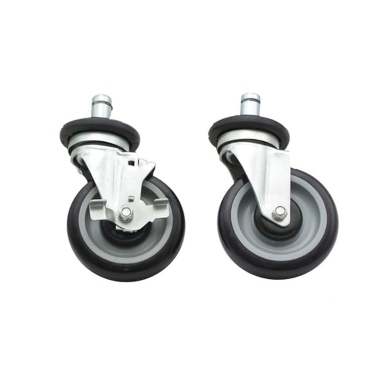 Advance Tabco EC-26 5" Stem Caster Set - (4) Swivel & (2) Brakes