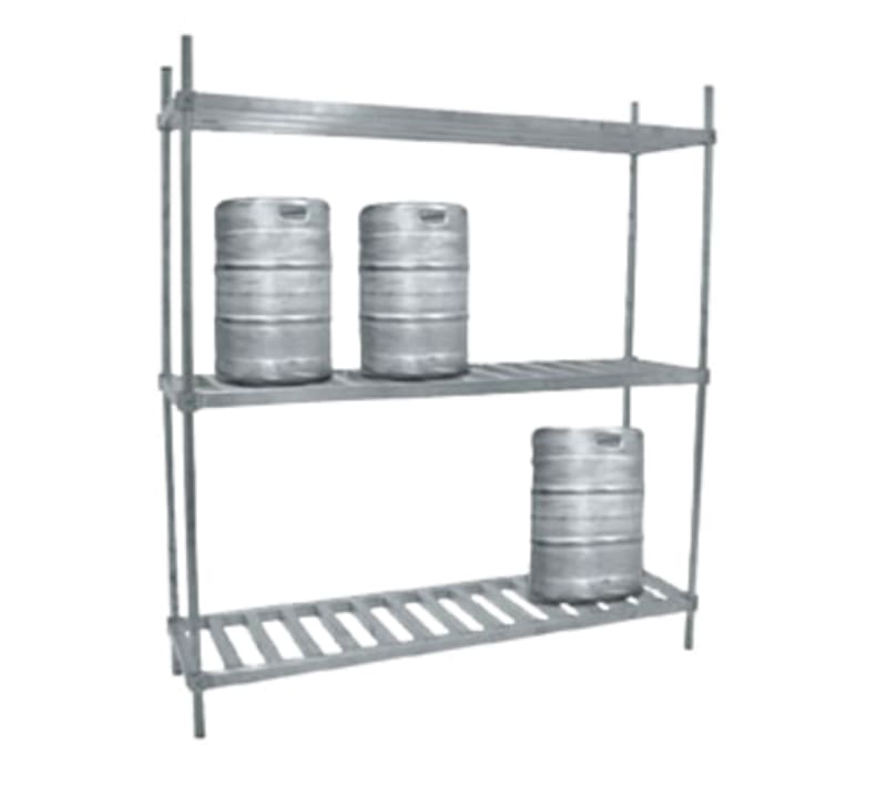 Advance Tabco KR-93-X (3) Level Keg Rack w/ (10) Keg Capacity, 93" x 20" x 76"