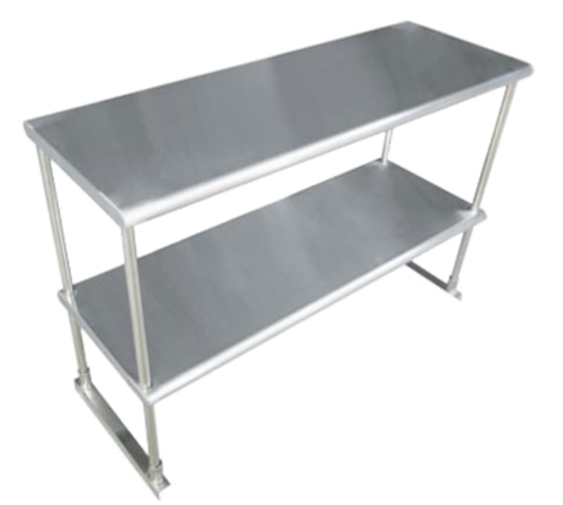 Advance Tabco EDS-12-60-X 60.25" W x 12" D x 32" H Stainless Steel 18 Gauge Double Special Value Double Overshelf