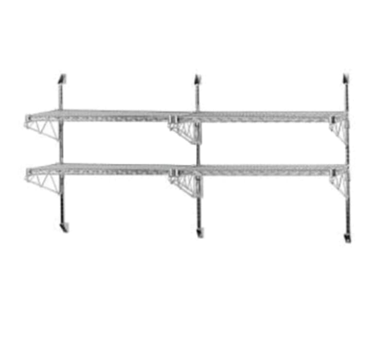Advance Tabco AB2-18-X 2 Special Value End-Mount Wire Shelving Wall Posts and Brackets for 18" Shelves