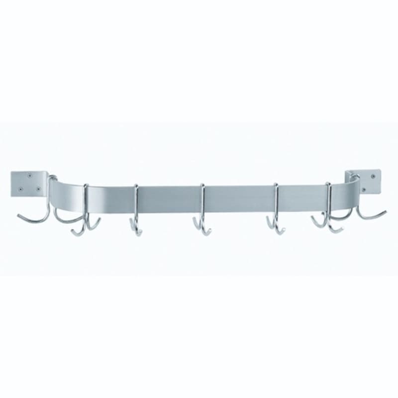Advance Tabco SW1-60-EC-X 66" W Stainless Steel Double Hook Special Value Pot Rack