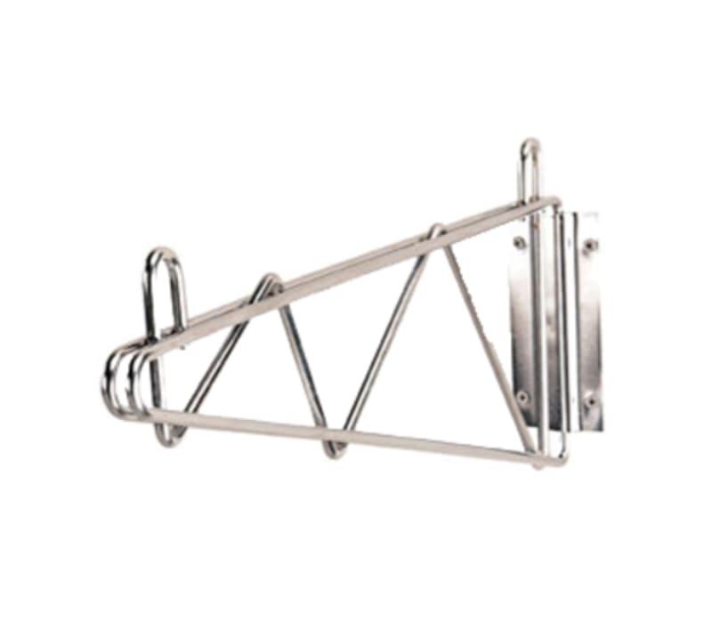 Advance Tabco SB-14-X Special Value Wire Shelving Wall Bracket 14" Single Mount Chrome Plated
